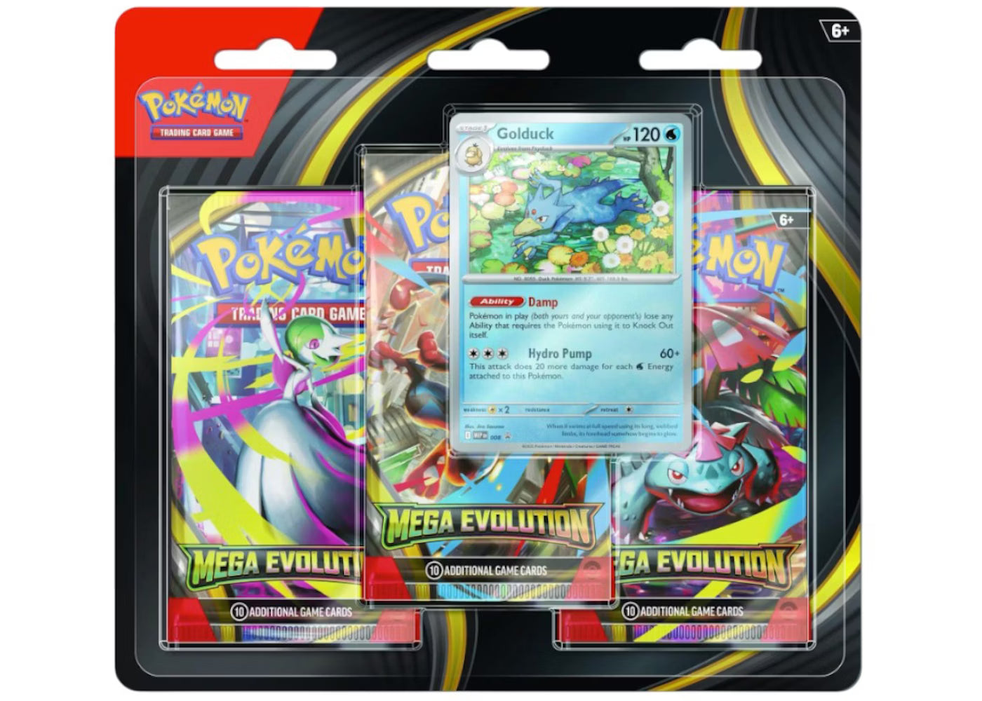 Pokémon Mega Evolution: Golduck 3-Pack Blister