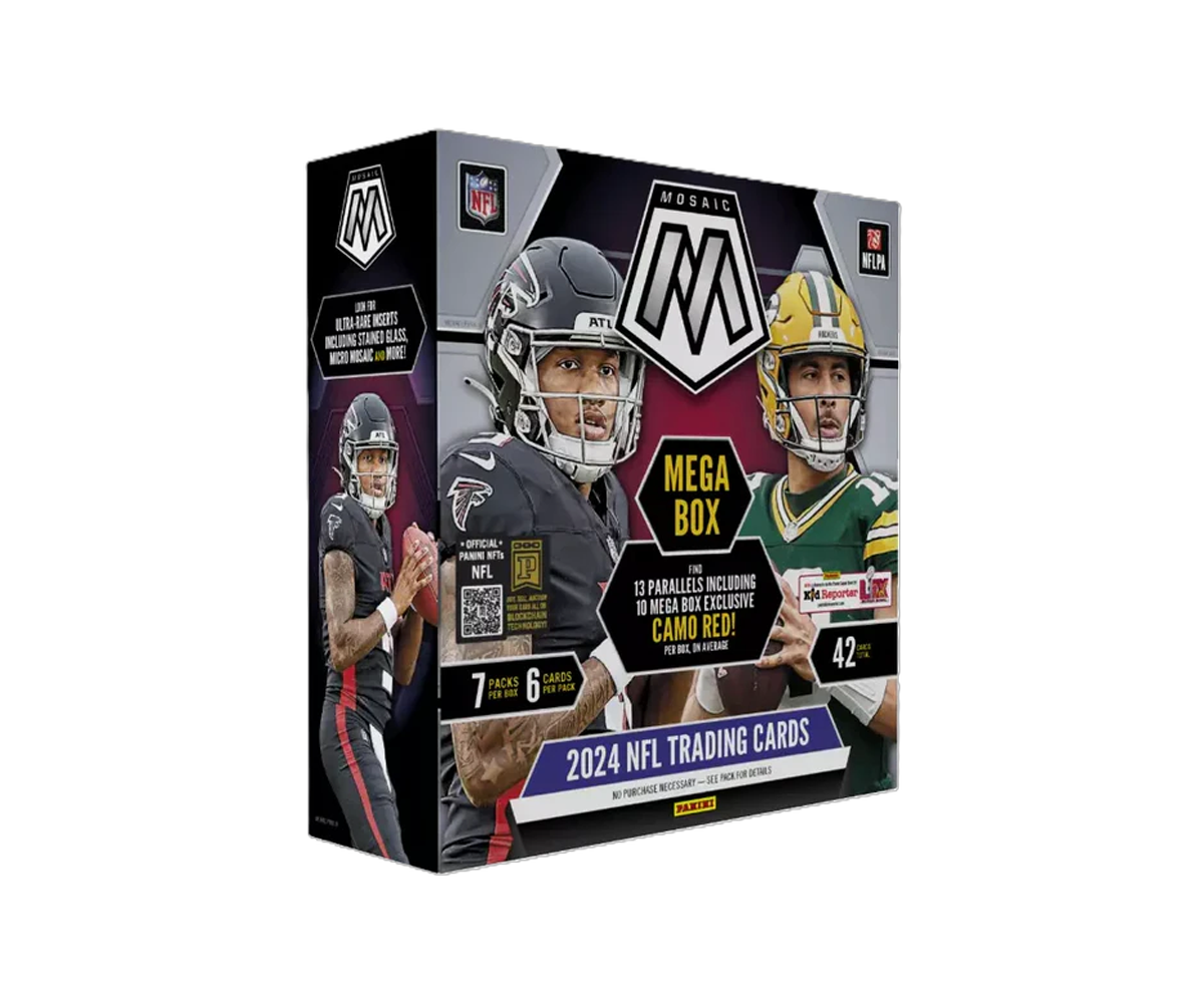 Panini 2024 Mosaic Football Hobby Mega Box – Camo Red Edition