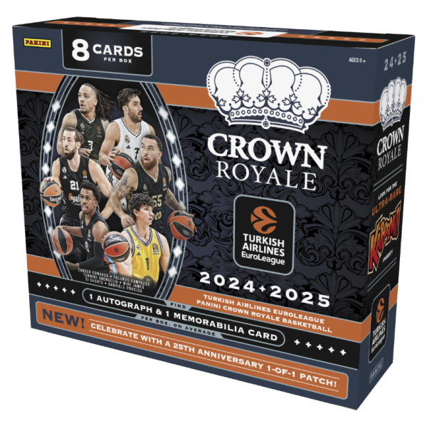 (PREORDER)Panini Crown Royale Euroleague 2024/25 – Hobby Box (25th Anniversary Edition)