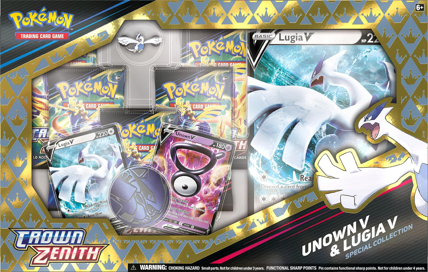 Pokémon TCG: Crown Zenith Unown V & Lugia V Special Collection