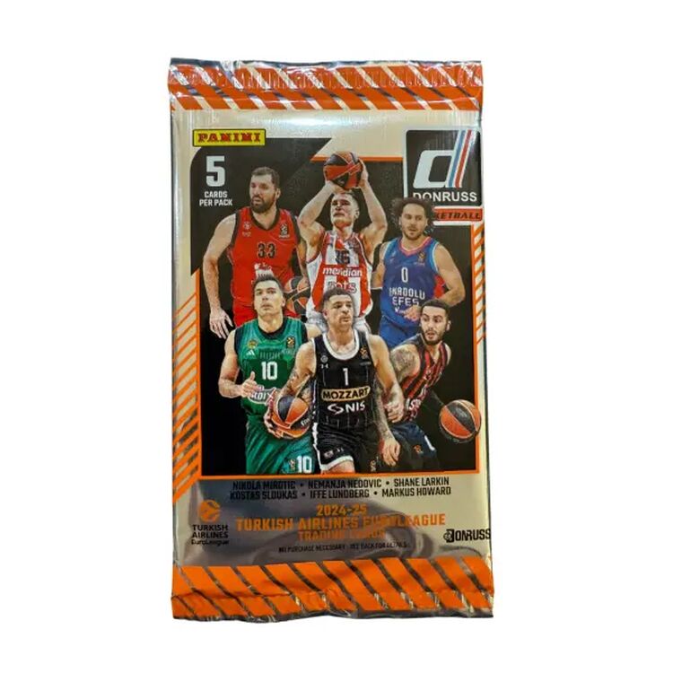 2024-25 Donruss Turkish Airlines Eurolegue Basketball Gravity Box 1 Pack