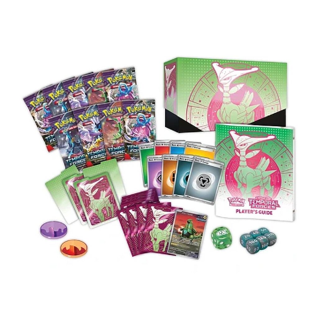 Pokémon TCG: Scarlet & Violet – Temporal Forces Elite Trainer Box (Iron Leaves Version)