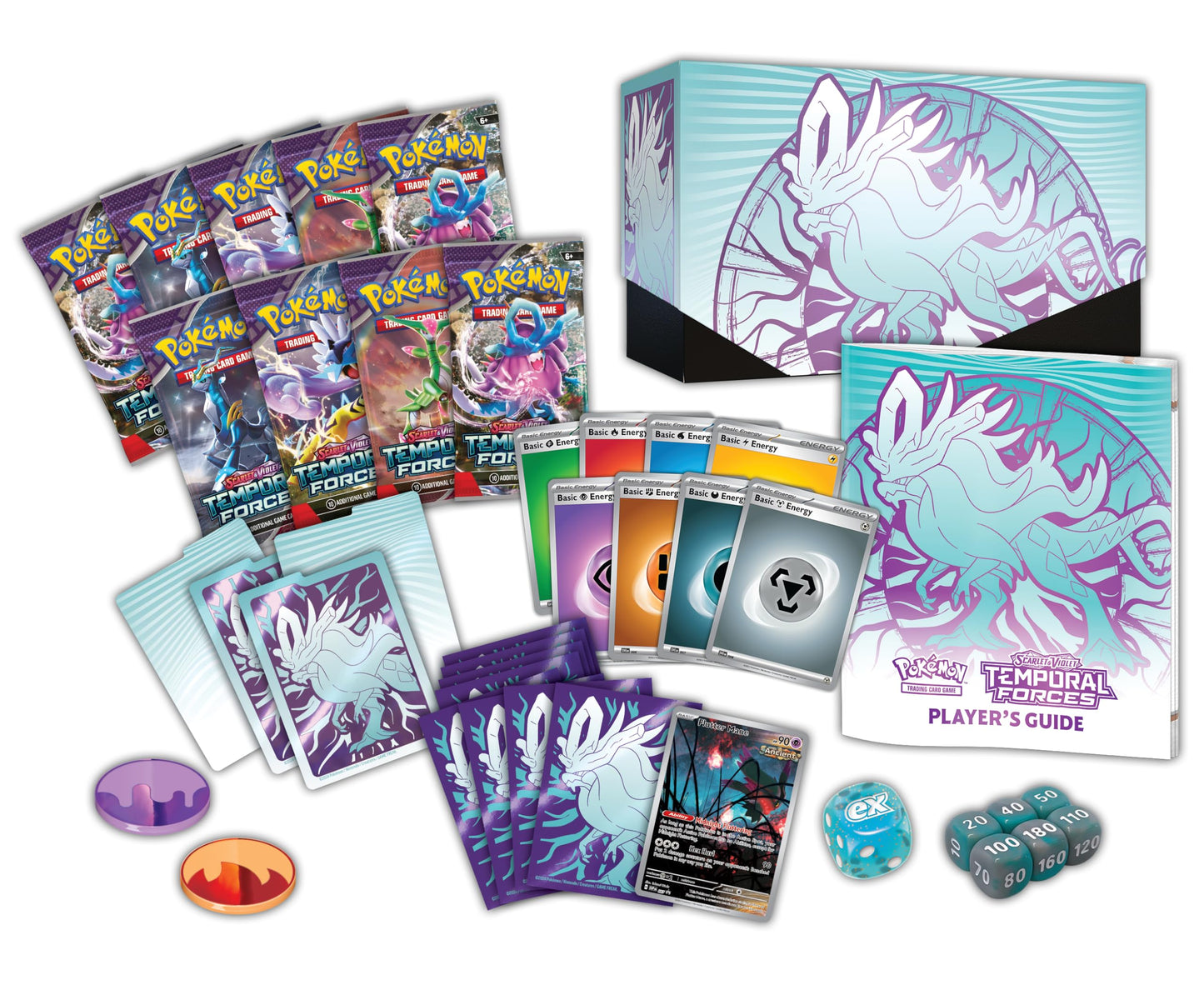 Pokémon TCG: Scarlet & Violet – Temporal Forces Elite Trainer Box (Walking Wake version)