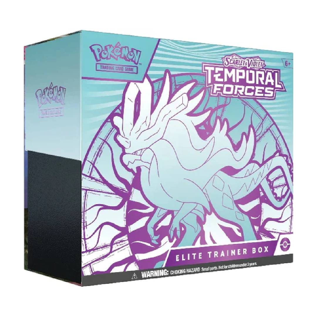 Pokémon TCG: Scarlet & Violet – Temporal Forces Elite Trainer Box (Walking Wake version)