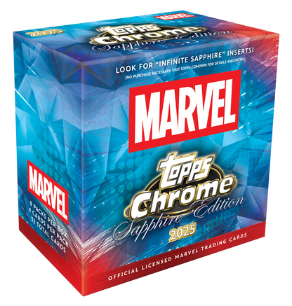 2025 Topps Chrome Marvel Sapphire Edition – Hobby Box