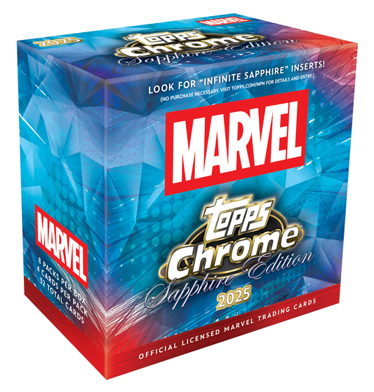 2025 Topps Chrome Marvel Sapphire Edition – Hobby Box