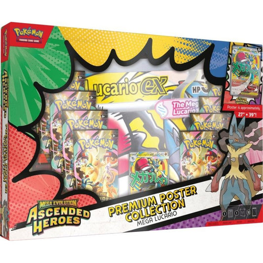 Ascended Heroes: Mega Lucario Premium Poster Collection