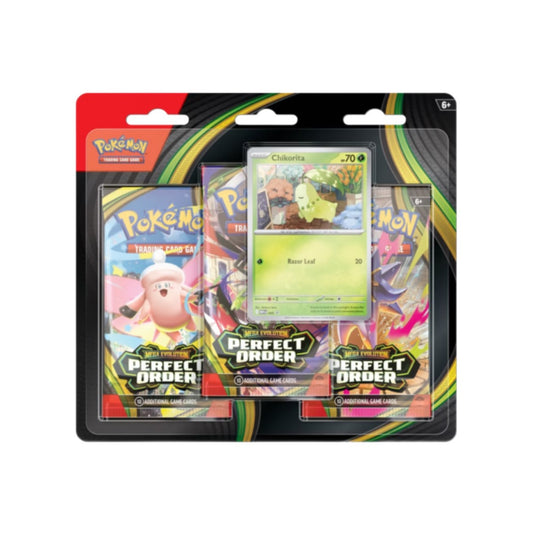 Perfect Order: Chikorita 3-Pack Blister on white background