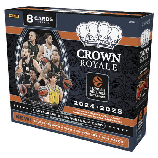 (PREORDER)Panini Crown Royale Euroleague 2024/25 – Hobby Box (25th Anniversary Edition)