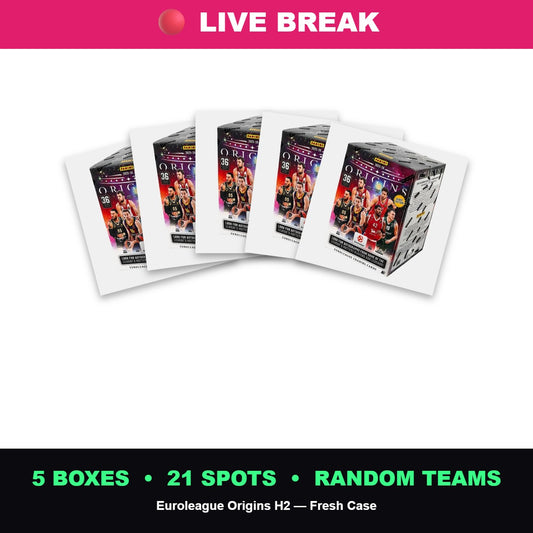 Euroleague Origins H2 Live Break A1 - 5 boxes, 21 spots, random teams