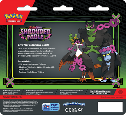 Pokémon TCG: Scarlet & Violet – Shrouded Fable 3-Pack Blister (Pecharunt Promo)