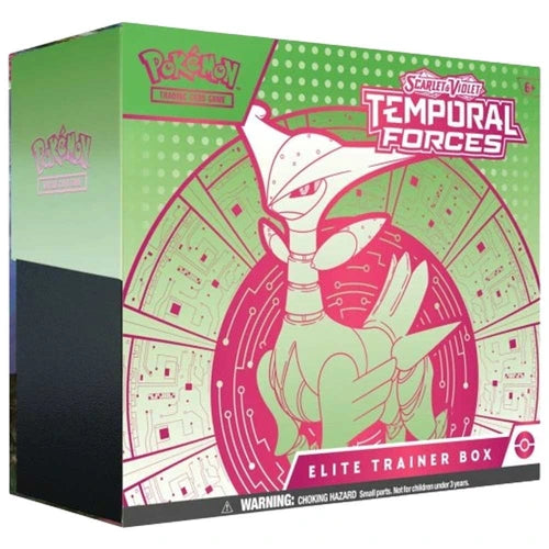 Pokémon TCG: Scarlet & Violet – Temporal Forces Elite Trainer Box (Iron Leaves Version)